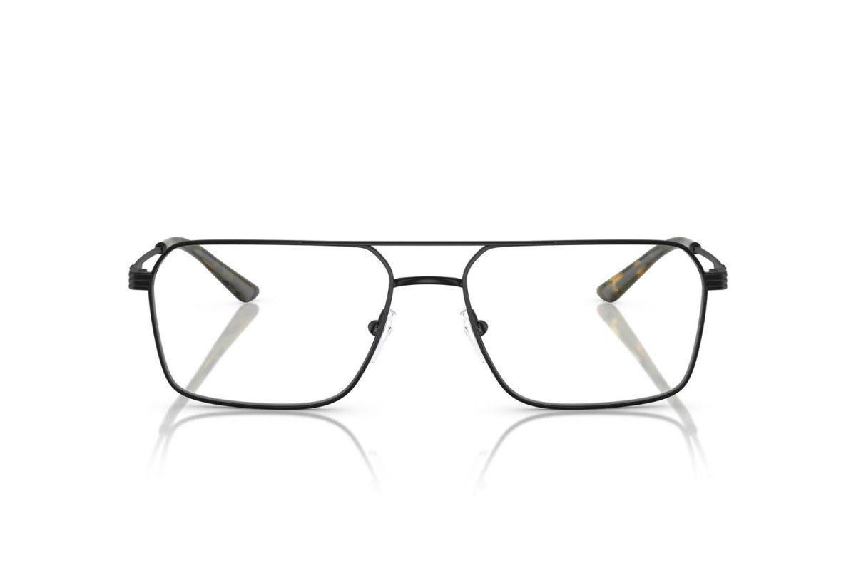 Emporio Armani EA1166 Square Eyeglasses in Matte Black, front view