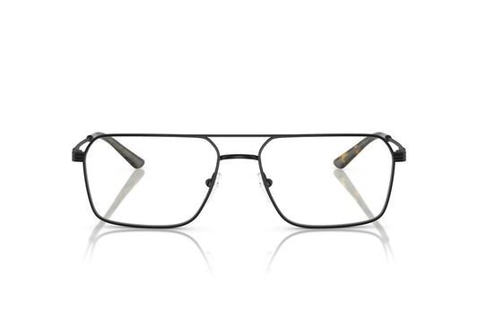 Emporio Armani EA1166 Square Eyeglasses in Matte Black, front view