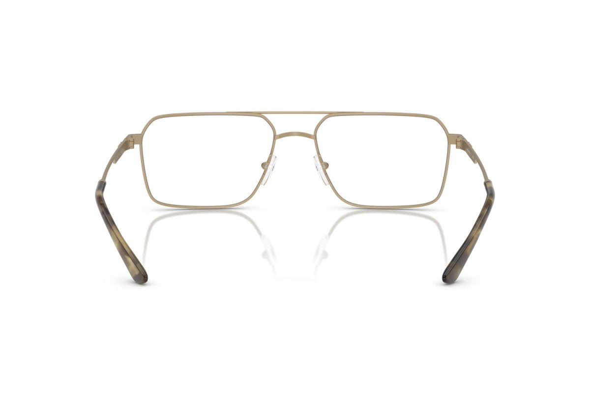 Emporio Armani EA1166 Square Eyeglasses in Matte Pale Gold, back view