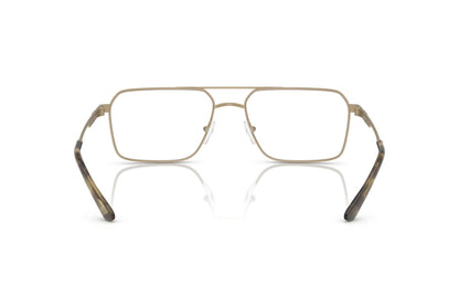 Emporio Armani EA1166 Square Eyeglasses in Matte Pale Gold, back view