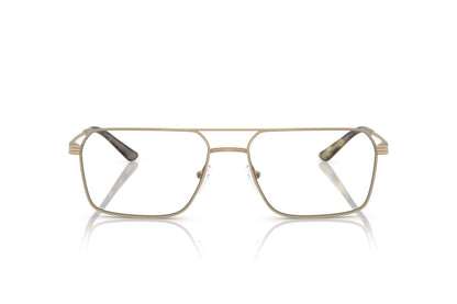 Emporio Armani EA1166 Square Eyeglasses in Matte Pale Gold, front view