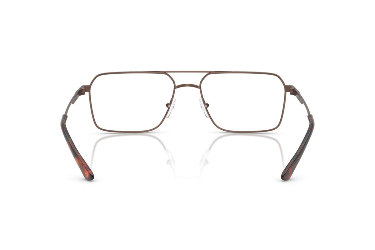 Emporio Armani EA1166 Square Eyeglasses in Matte Bronze Brown, back view