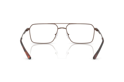 Emporio Armani EA1166 Square Eyeglasses in Matte Bronze Brown, back view