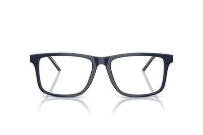 Emporio Armani EA3257 Square Eyeglasses in Shiny Blue, front view