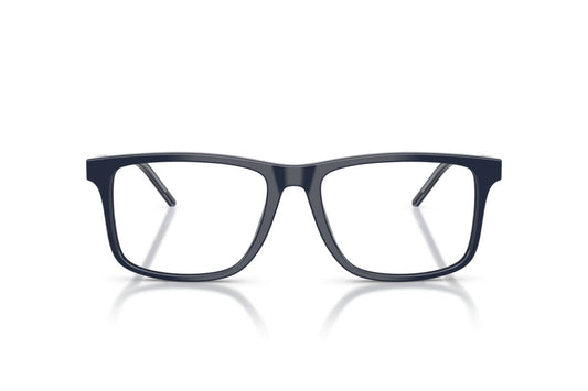 Emporio Armani EA3257 Square Eyeglasses in Shiny Blue, front view