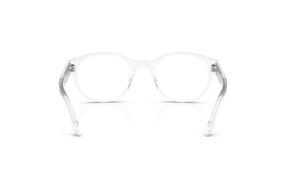 Emporio Armani EK3012U Oval Eyeglasses in Crystal Clear, back view