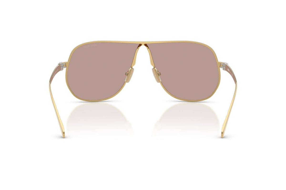 Miu Miu MUA56S Aviator Sunglasses in Purple Gradient/Gold, back view