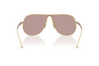 Miu Miu MUA56S Aviator Sunglasses in Purple Gradient/Gold, back view