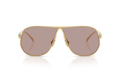 Miu Miu MUA56S Aviator Sunglasses in Purple Gradient/Gold, front view