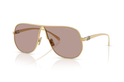 Miu Miu MUA56S Aviator Sunglasses in Purple Gradient/Gold, angle view