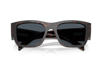Prada PR10ZS Square Sunglasses in Dark Grey Tortoise, detail view