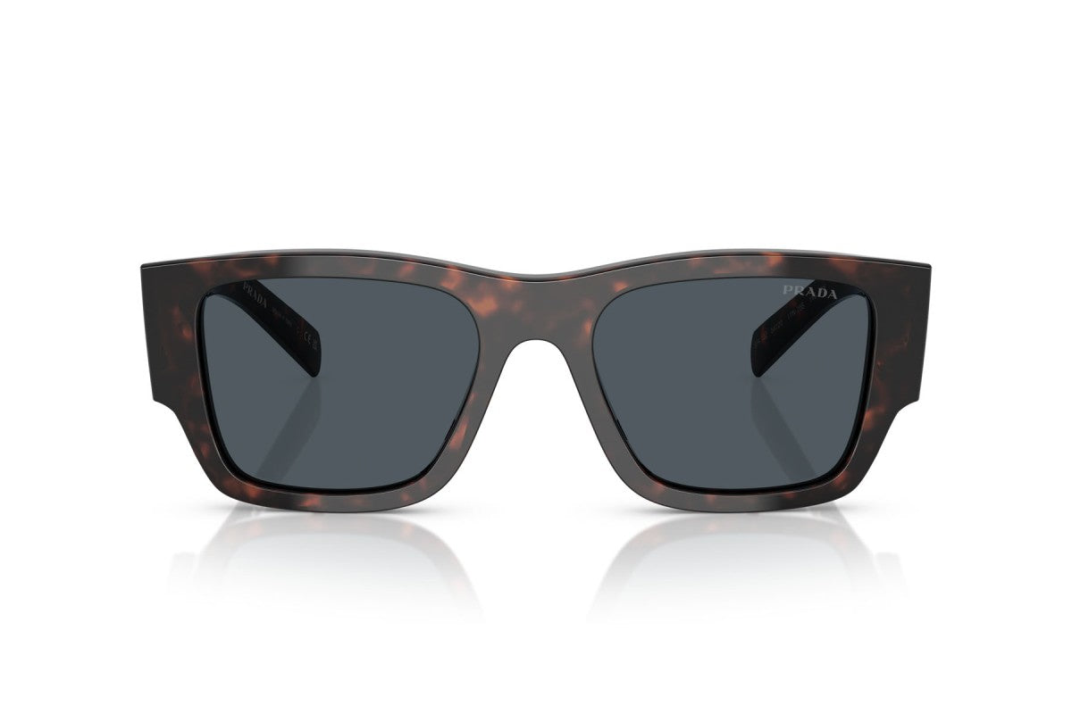 Prada PR10ZS Square Sunglasses in Dark Grey Tortoise, front view