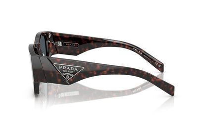 Prada PR10ZS Square Sunglasses in Dark Grey Tortoise, side view