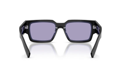 Prada PRB17S Rectangle Sunglasses in Violet / Black, back view