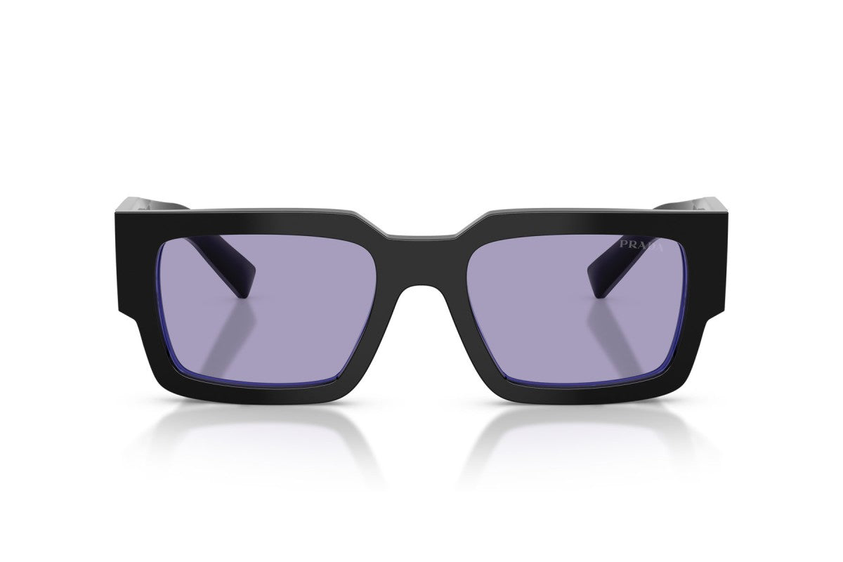 Prada PRB17S Rectangle Sunglasses in Violet / Black, front view