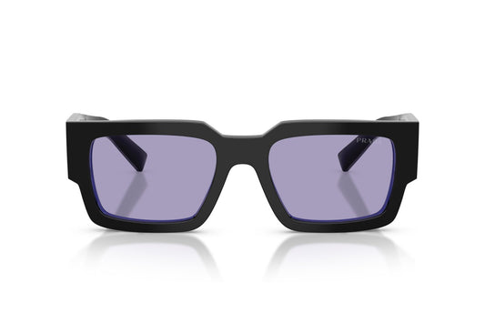 Prada PRB17S Rectangle Sunglasses in Violet / Black, front view