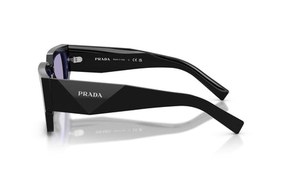 Prada PRB17S Rectangle Sunglasses in Violet / Black, side view
