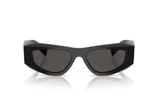Prada PRB19S Square Sunglasses in Dark Grey / Black, front view