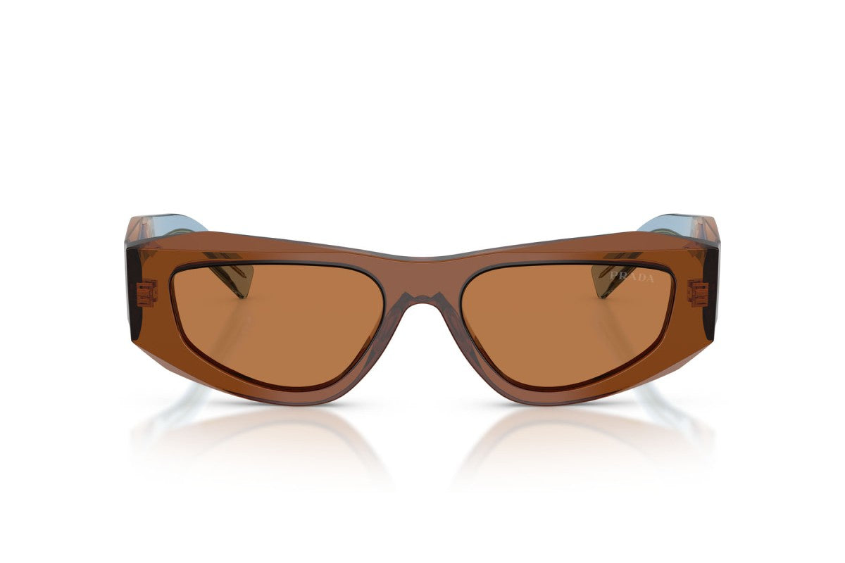 Prada PRB19S Square Sunglasses in Brown / Chocolate, front view