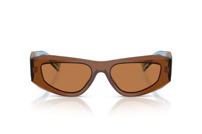 Prada PRB19S Square Sunglasses in Brown / Chocolate, front view
