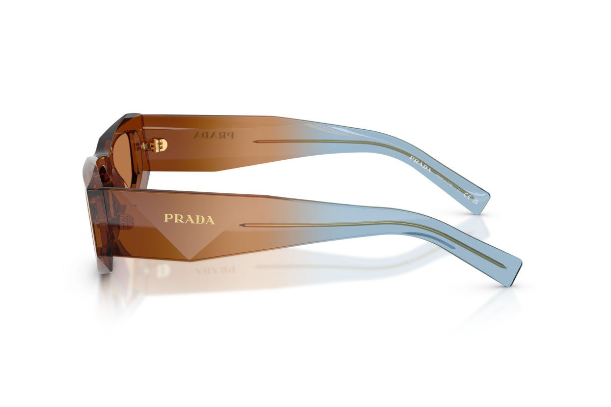 Prada PRB19S Square Sunglasses in Brown / Chocolate, side view