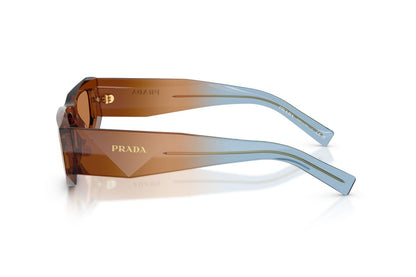 Prada PRB19S Square Sunglasses in Brown / Chocolate, side view