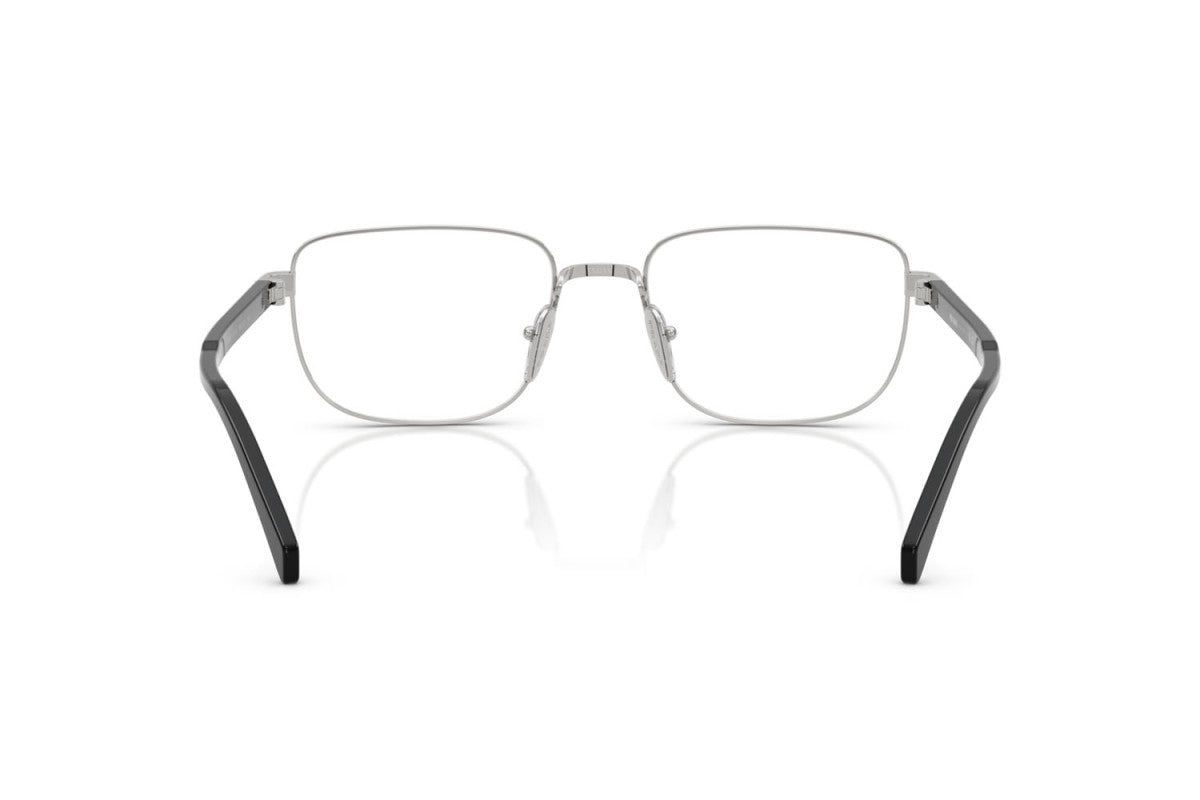 Prada PRB51V Rectangle Eyeglasses in Silver, back view