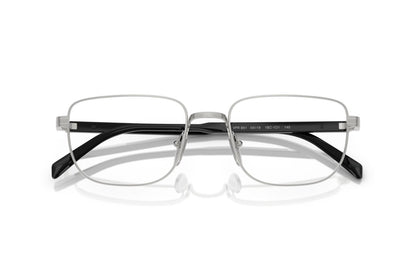 Prada PRB51V Rectangle Eyeglasses in Silver, detail view