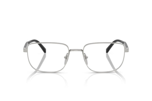 Prada PRB51V Rectangle Eyeglasses in Silver, front view