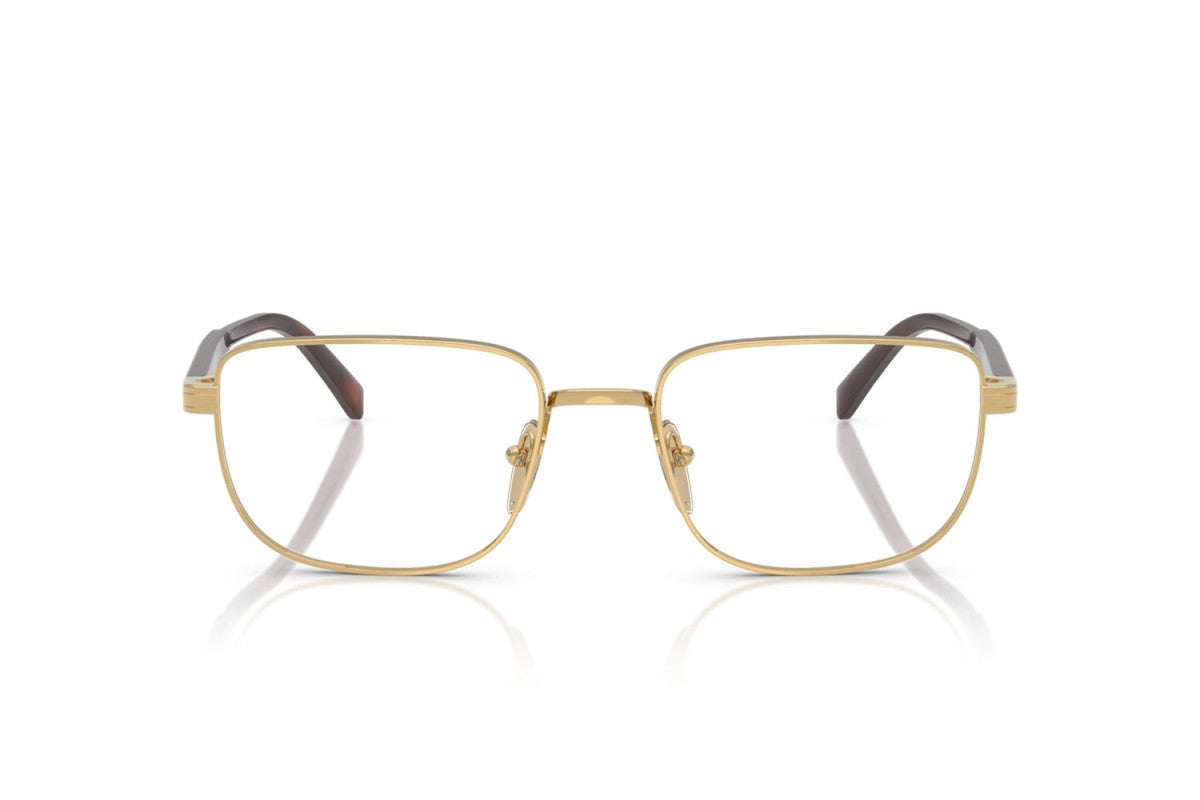 Prada PRB51V Rectangle Eyeglasses in Gold, front view