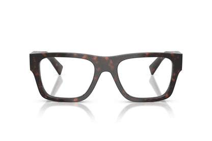 Prada PRC01V Square Eyeglasses in Root Tortoise, front view