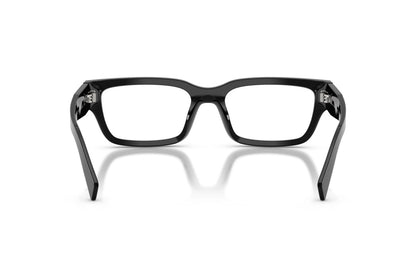 Prada PRC02V Rectangle Eyeglasses in Black, back view