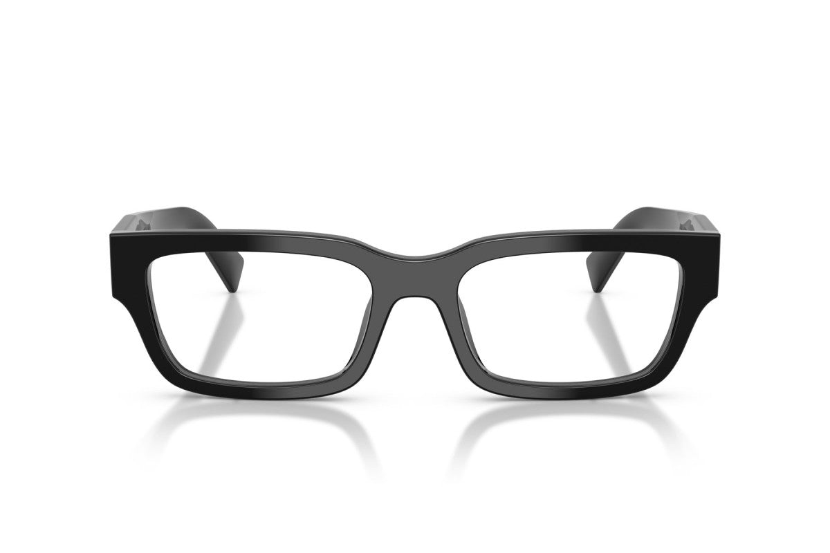 Prada PRC02V Rectangle Eyeglasses in Black, front view