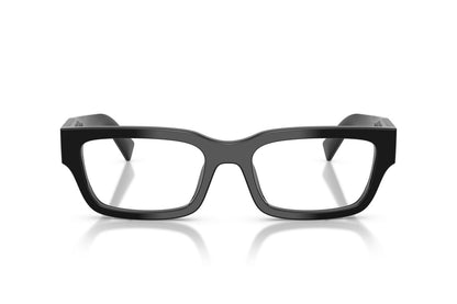 Prada PRC02V Rectangle Eyeglasses in Black, front view