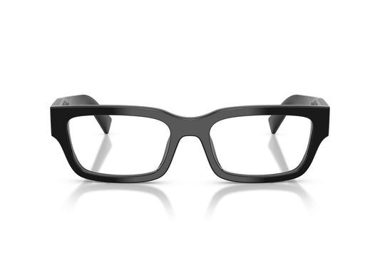 Prada PRC02V Rectangle Eyeglasses in Black, front view