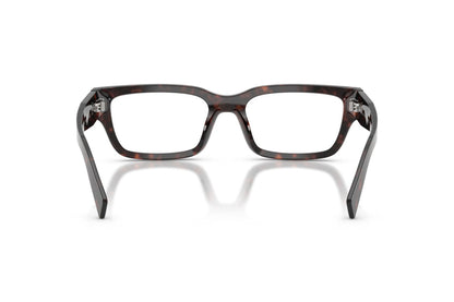 Prada PRC02V Rectangle Eyeglasses in Root Tortoise, back view
