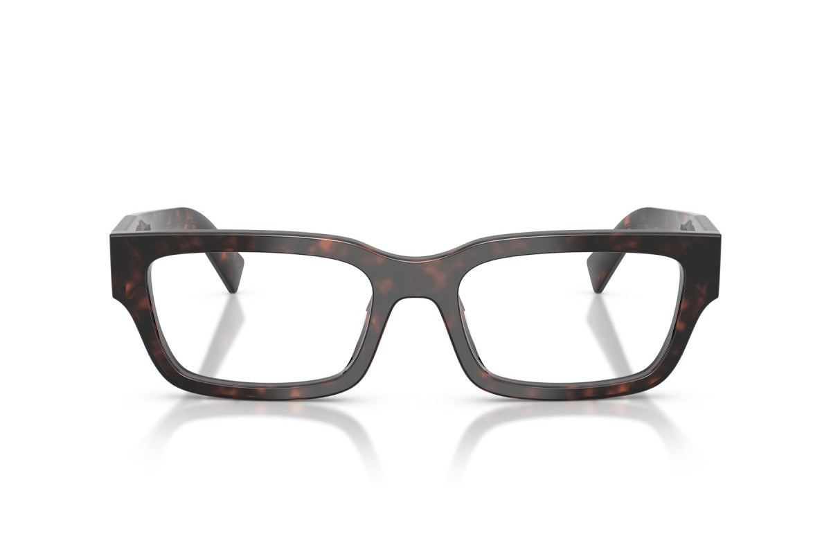 Prada PRC02V Rectangle Eyeglasses in Root Tortoise, front view