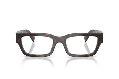 Prada PRC02V Rectangle Eyeglasses in Root Tortoise, front view