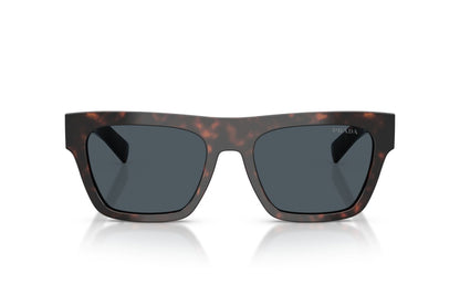 Prada PRC03S Rectangle Sunglasses in Dark Grey / Root Havana, front view