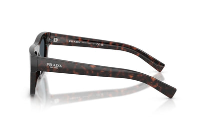 Prada PRC03S Rectangle Sunglasses in Dark Grey / Root Havana, side view