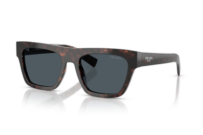 Prada PRC03S Rectangle Sunglasses in Dark Grey / Root Havana, angle view