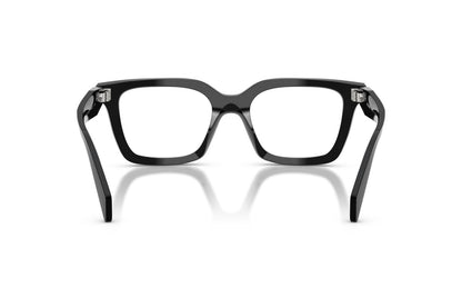 Prada PRC08V Geometric Eyeglasses in Black, back view