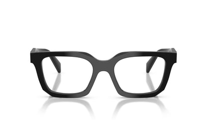 Prada PRC08V Geometric Eyeglasses in Black, front view