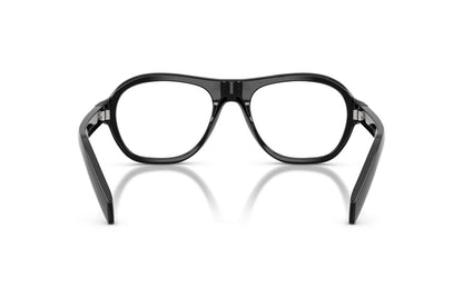 Prada PRC12V Square Eyeglasses in Black, back view