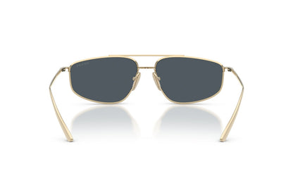 Prada PRC51S Square Sunglasses in Dark Grey / Pale Gold, back view