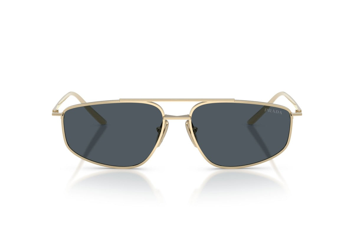 Prada PRC51S Square Sunglasses in Dark Grey / Pale Gold, front view