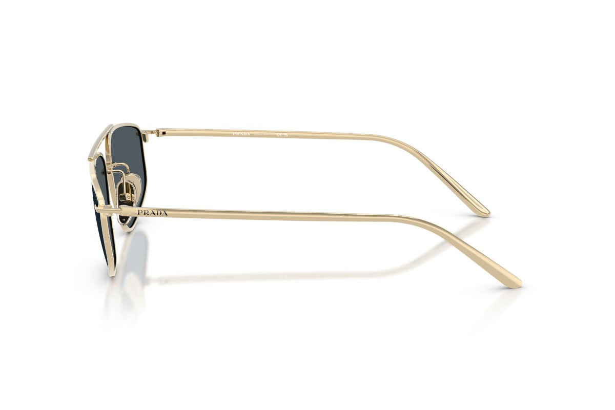 Prada PRC51S Square Sunglasses in Dark Grey / Pale Gold, side view