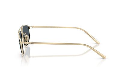 Prada PRC51S Square Sunglasses in Dark Grey / Pale Gold, side view