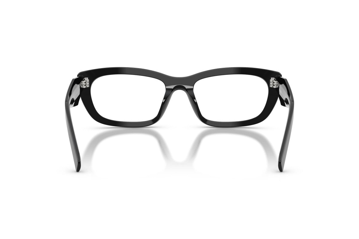 Prada PRD09V Cat Eye Eyeglasses in Black, back view