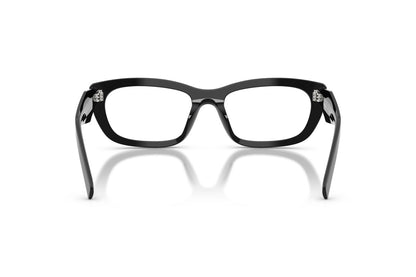 Prada PRD09V Cat Eye Eyeglasses in Black, back view